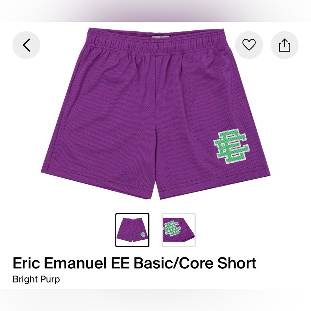 Eric Emanuel Basic Shorts- like new - image 1